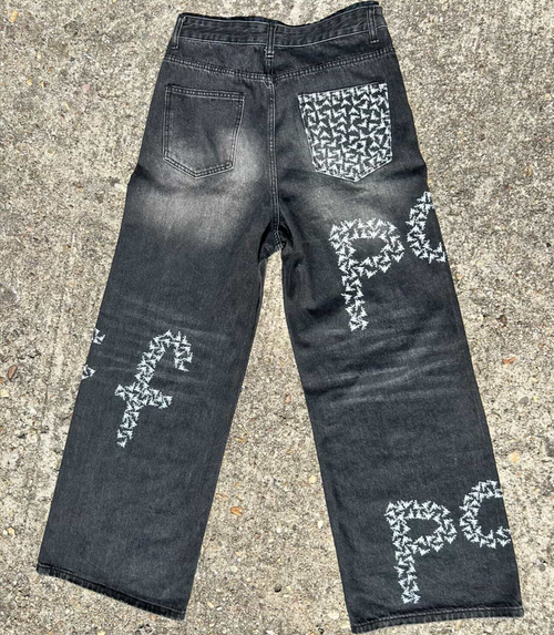 Vol.1 Pcf monogram logo jeans