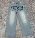 Vol.1 PCF bat logo jeans