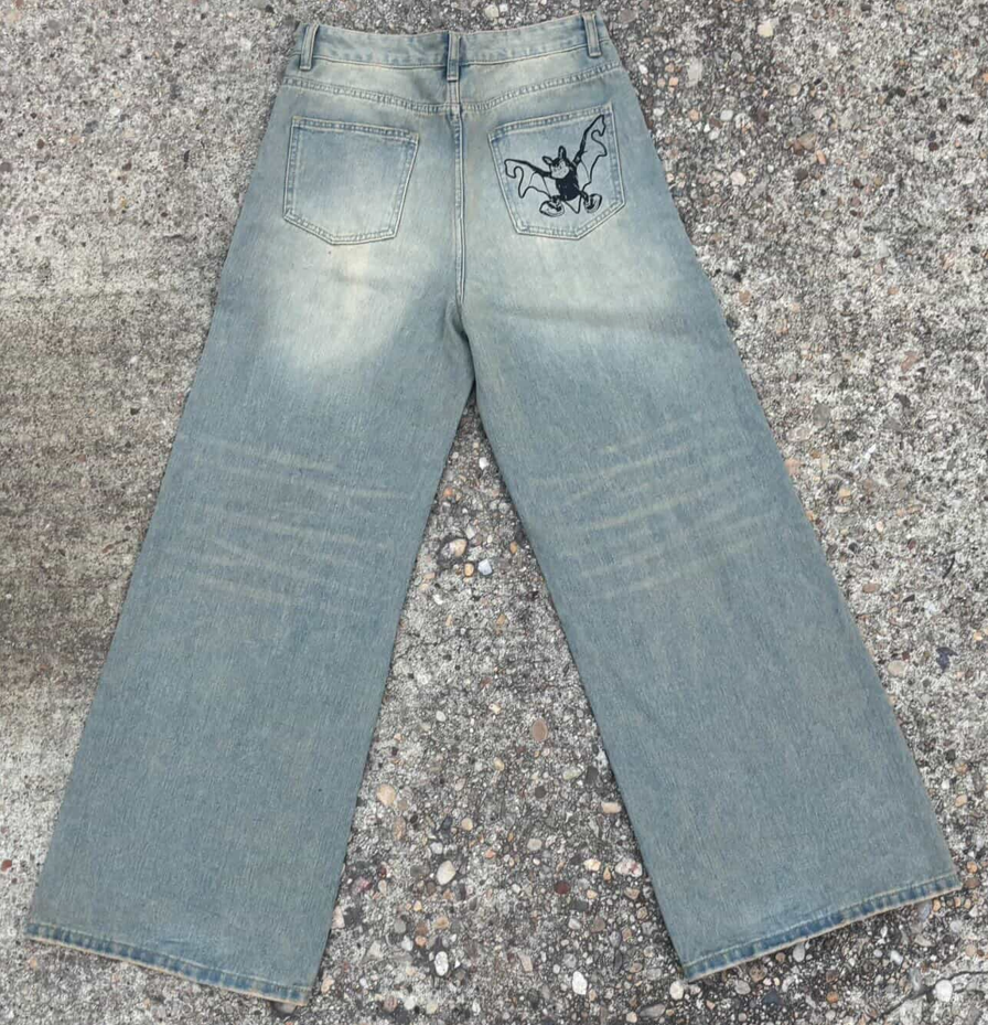 Vol.1 PCF bat logo jeans
